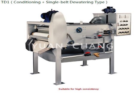 Máy ép bùn băng tải đơn TD1